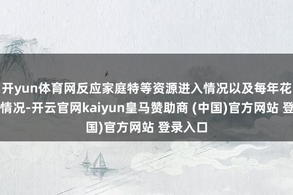 开yun体育网反应家庭特等资源进入情况以及每年花销支拨情况-开云官网kaiyun皇马赞助商 (中国)官方网站 登录入口